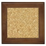 TAN DIAMOND BRICK Framed Tiles