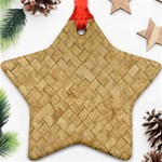 TAN DIAMOND BRICK Ornament (Star) 