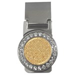 TAN DIAMOND BRICK Money Clips (CZ) 