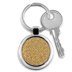 TAN DIAMOND BRICK Key Chains (Round) 