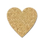 TAN DIAMOND BRICK Heart Magnet