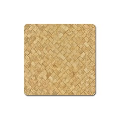 Tan Diamond Brick Square Magnet