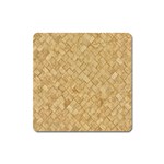 TAN DIAMOND BRICK Square Magnet