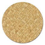 TAN DIAMOND BRICK Magnet 5  (Round)