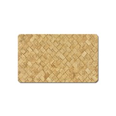 Tan Diamond Brick Magnet (name Card)