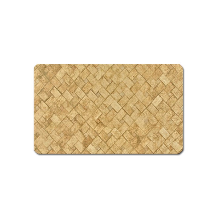 TAN DIAMOND BRICK Magnet (Name Card)