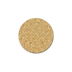 Tan Diamond Brick Golf Ball Marker