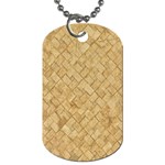 TAN DIAMOND BRICK Dog Tag (Two Sides)