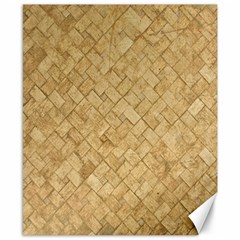 Tan Diamond Brick Canvas 8  X 10  by trendistuff