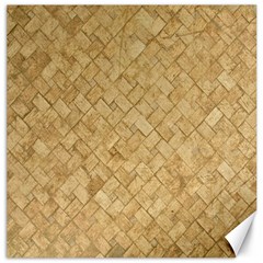 Tan Diamond Brick Canvas 12  X 12   by trendistuff