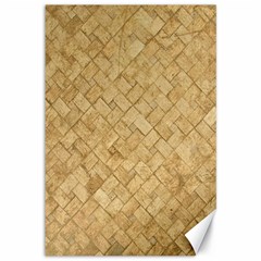 Tan Diamond Brick Canvas 12  X 18  