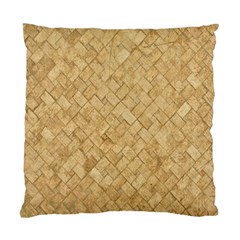 Tan Diamond Brick Standard Cushion Case (one Side)  by trendistuff