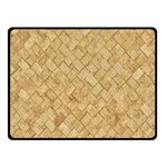 TAN DIAMOND BRICK Fleece Blanket (Small) 50 x40  Blanket Front