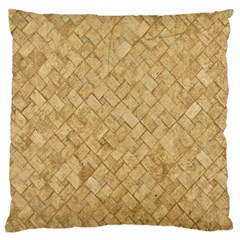 Tan Diamond Brick Standard Flano Cushion Cases (one Side) 