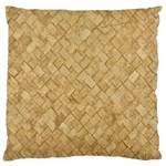 TAN DIAMOND BRICK Standard Flano Cushion Cases (Two Sides)  Back