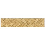 TAN DIAMOND BRICK Flano Scarf (Small)  Front