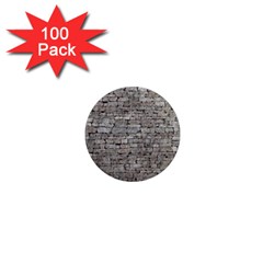 Stone Wall Grey 1  Mini Magnets (100 Pack)  by trendistuff