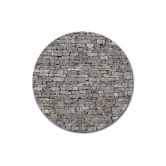 Stone Wall Grey Magnet 3  (round)