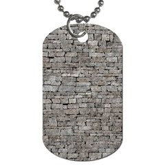 Stone Wall Grey Dog Tag (one Side)