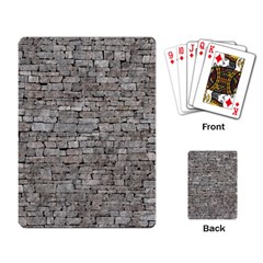 Stone Wall Grey Playing Card by trendistuff