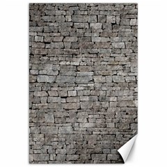 Stone Wall Grey Canvas 20  X 30   by trendistuff