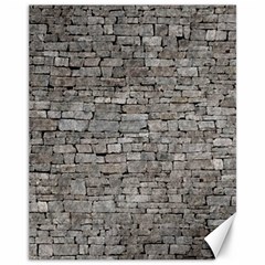 Stone Wall Grey Canvas 11  X 14   by trendistuff