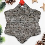 STONE WALL GREY Ornament (Snowflake)  Front