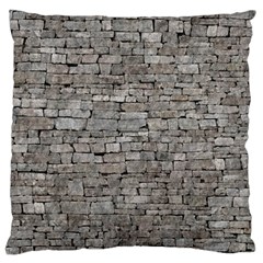 Stone Wall Grey Large Cushion Cases (one Side)  by trendistuff