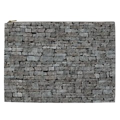 Stone Wall Grey Cosmetic Bag (xxl)  by trendistuff