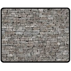 Stone Wall Grey Double Sided Fleece Blanket (medium) 