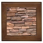 STONE WALL BROWN Framed Tiles Front