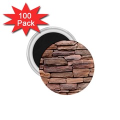 Stone Wall Brown 1 75  Magnets (100 Pack) 