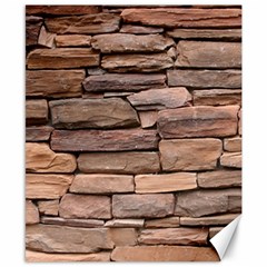 Stone Wall Brown Canvas 8  X 10  by trendistuff