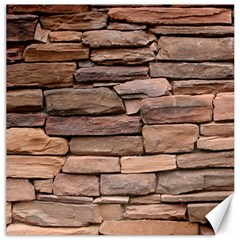 Stone Wall Brown Canvas 20  X 20   by trendistuff