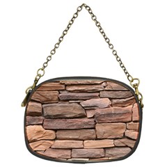 Stone Wall Brown Chain Purses (two Sides)  by trendistuff