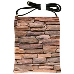 Stone Wall Brown Shoulder Sling Bags by trendistuff