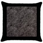 STONE Throw Pillow Cases (Black)