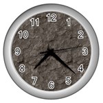 STONE Wall Clocks (Silver) 