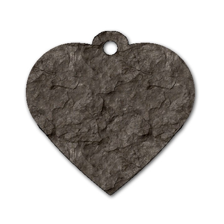 STONE Dog Tag Heart (One Side)