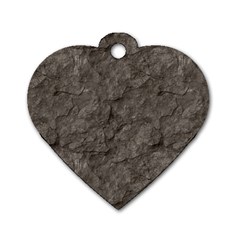 Stone Dog Tag Heart (two Sides)