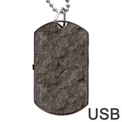 Stone Dog Tag Usb Flash (one Side)