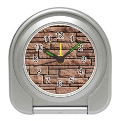 Sandstone Brick Travel Alarm Clocks by trendistuff