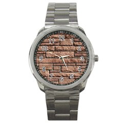 Sandstone Brick Sport Metal Watches by trendistuff