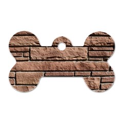 Sandstone Brick Dog Tag Bone (one Side) by trendistuff