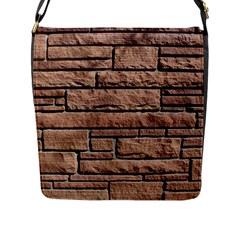 Sandstone Brick Flap Messenger Bag (l) 