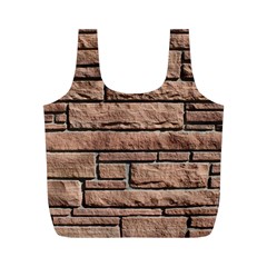 Sandstone Brick Full Print Recycle Bags (m)  by trendistuff