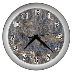 Rusty Stone Wall Clocks (silver)  by trendistuff