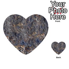 Rusty Stone Multi-purpose Cards (heart)  by trendistuff