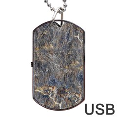 Rusty Stone Dog Tag Usb Flash (two Sides) 