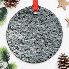 Rough Grey Stone Ornament (round)  by trendistuff